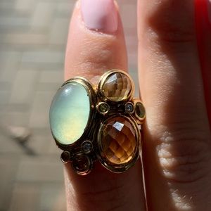 David Yurman 18k Gold Mosaic Ring